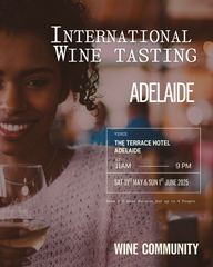 WINE TASTING at ADELAIDE- Saturday 31 May 2025